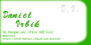 daniel vrbik business card
